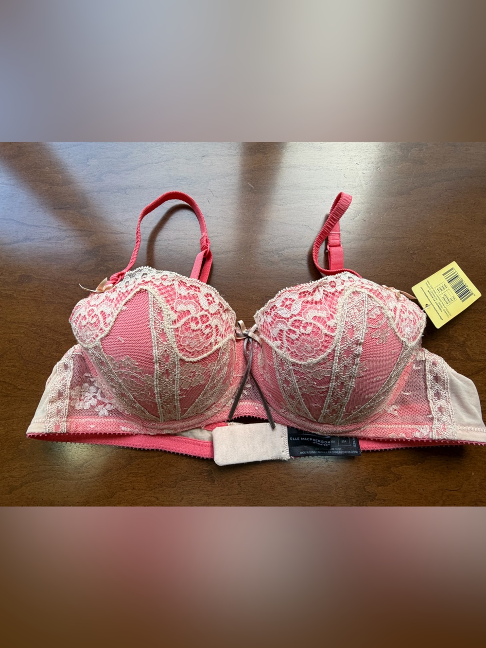 Elle Macpherson Intimates Sunkist Coral Contour Balconnet Bra